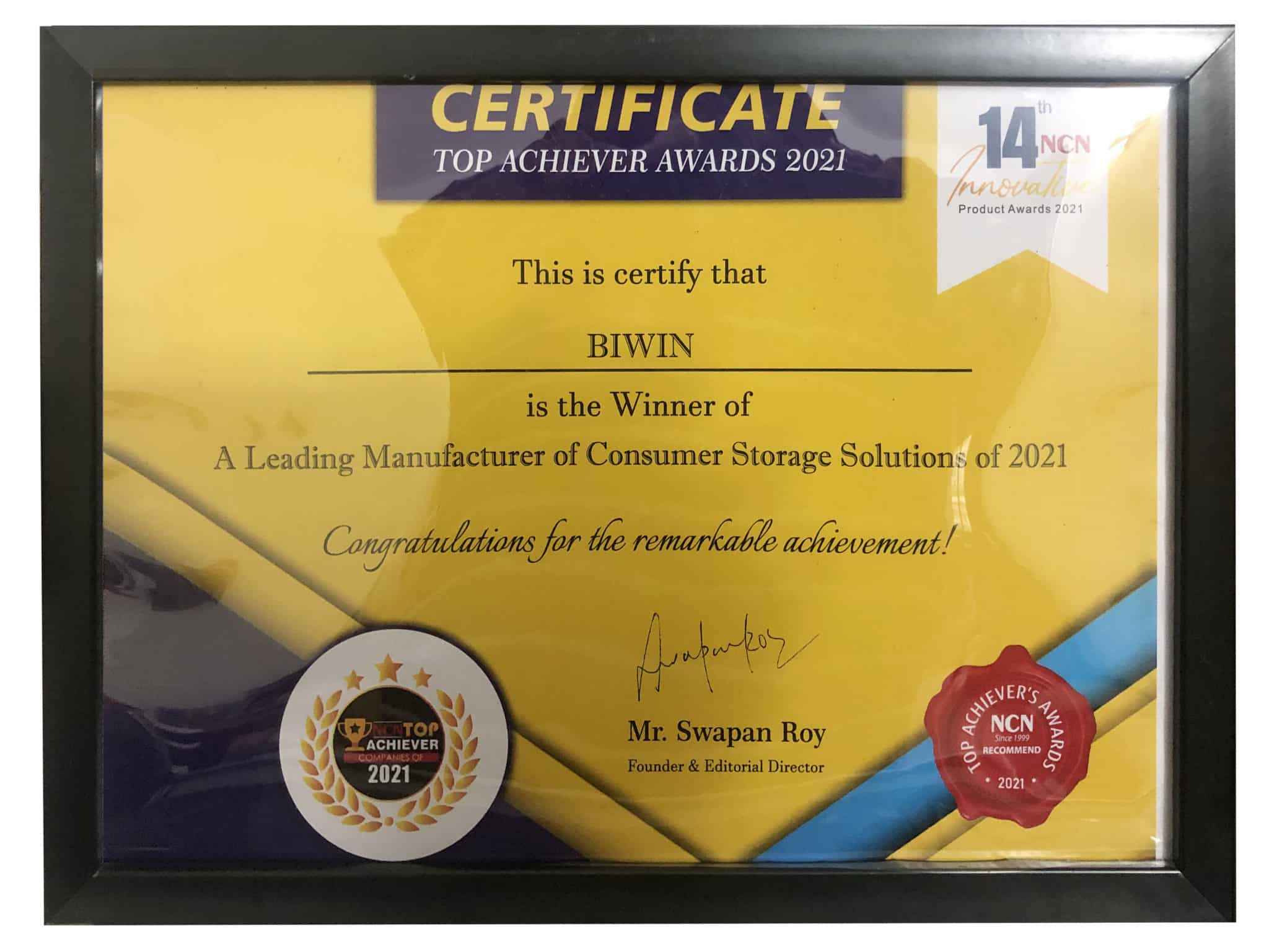 BIWIN NCN Award 2002
