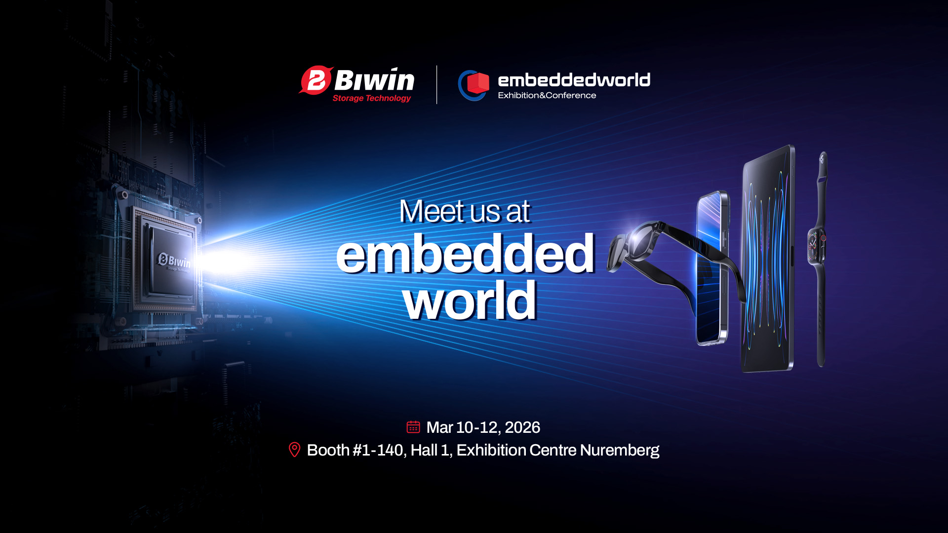 BIWIN to Showcase Cutting-Edge Storage Solutions at Embedded World 2026